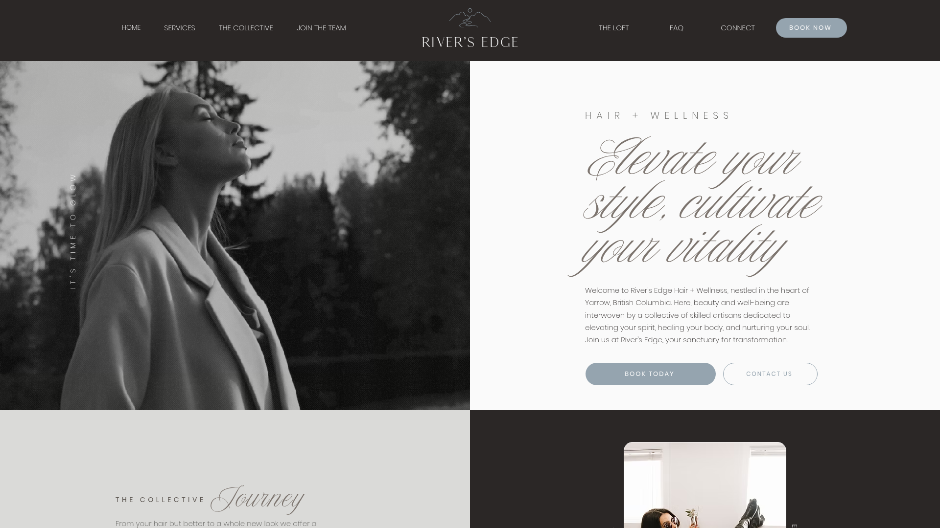 A Five-Year Brand Relationship Through a Business Pivot – River's Edge Hair & Wellness (Yarrow, Chilliwack BC). Case study hero image.